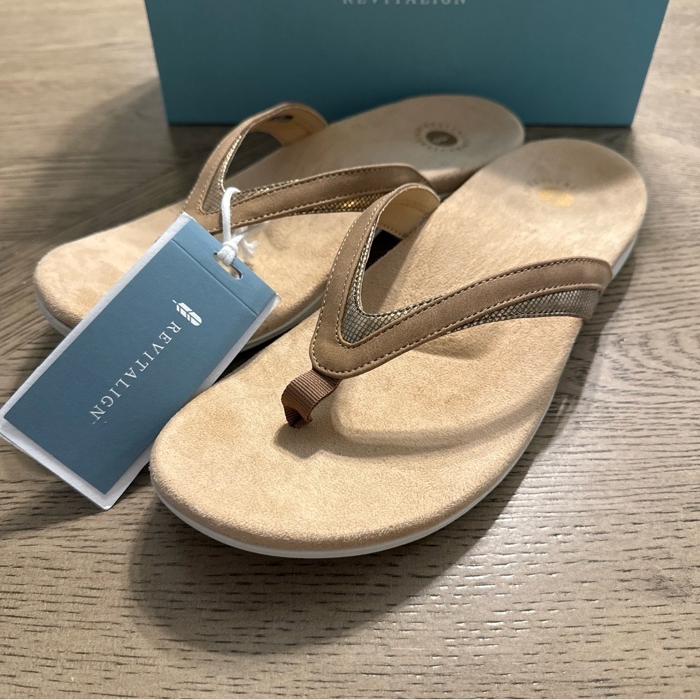 REVITALIGN Women's Heron Flip Flop Sandal  12B